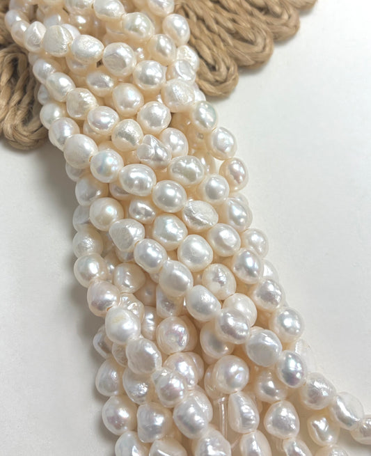 10mm Irregular Shape Freshwater Pearl De Hueco Ancho