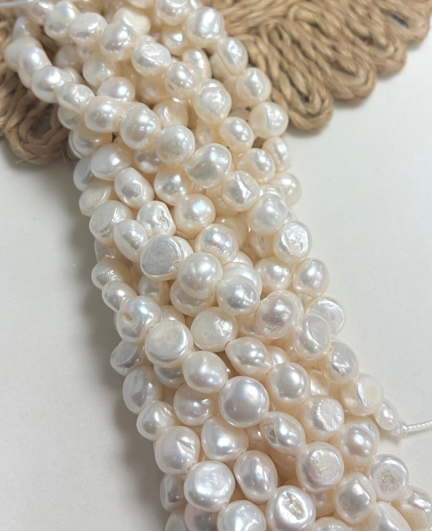 12mm Irregular Shapes Freshwater Pearls De Hueco Ancho