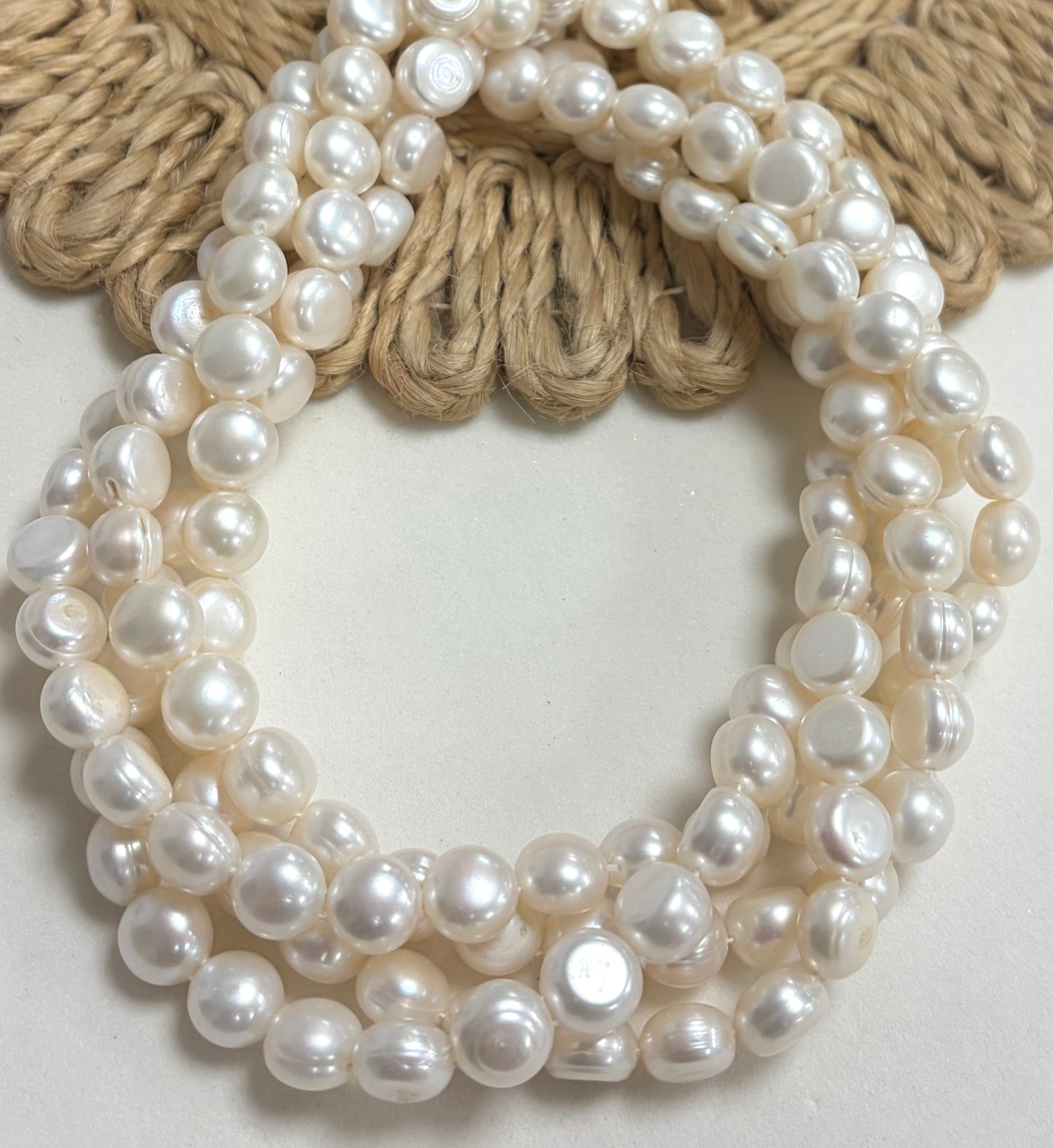 Two Holes Freshwater Pearls