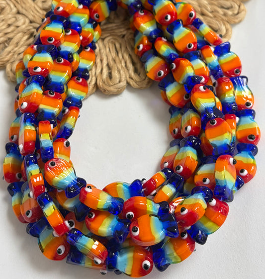 Multicolor Lampwork Fish