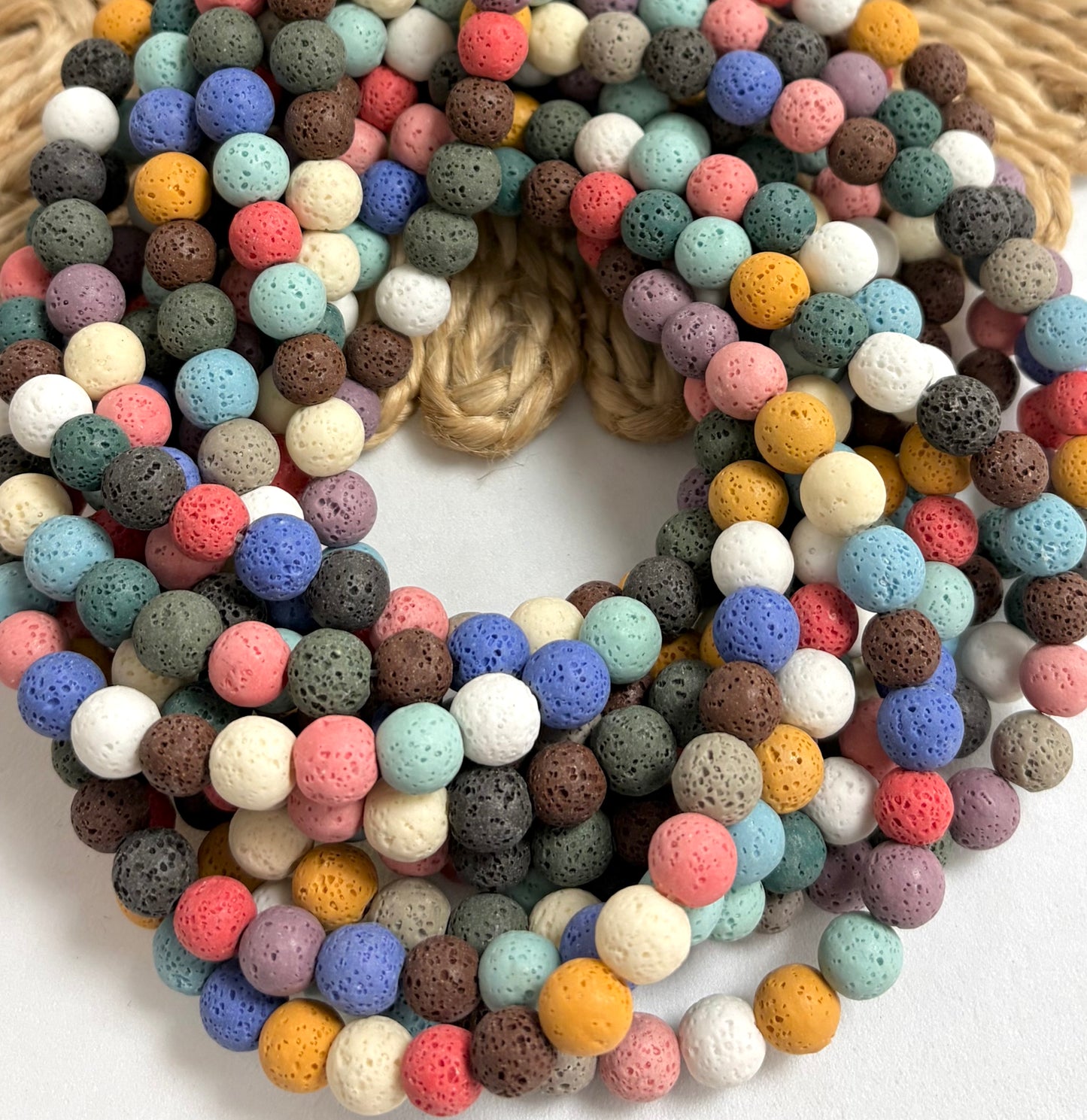 Round Lava Beads