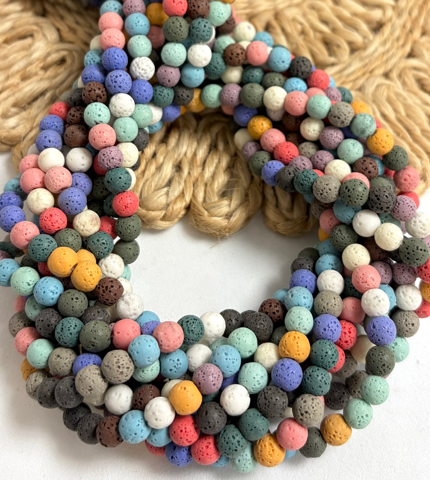 Round Lava Beads