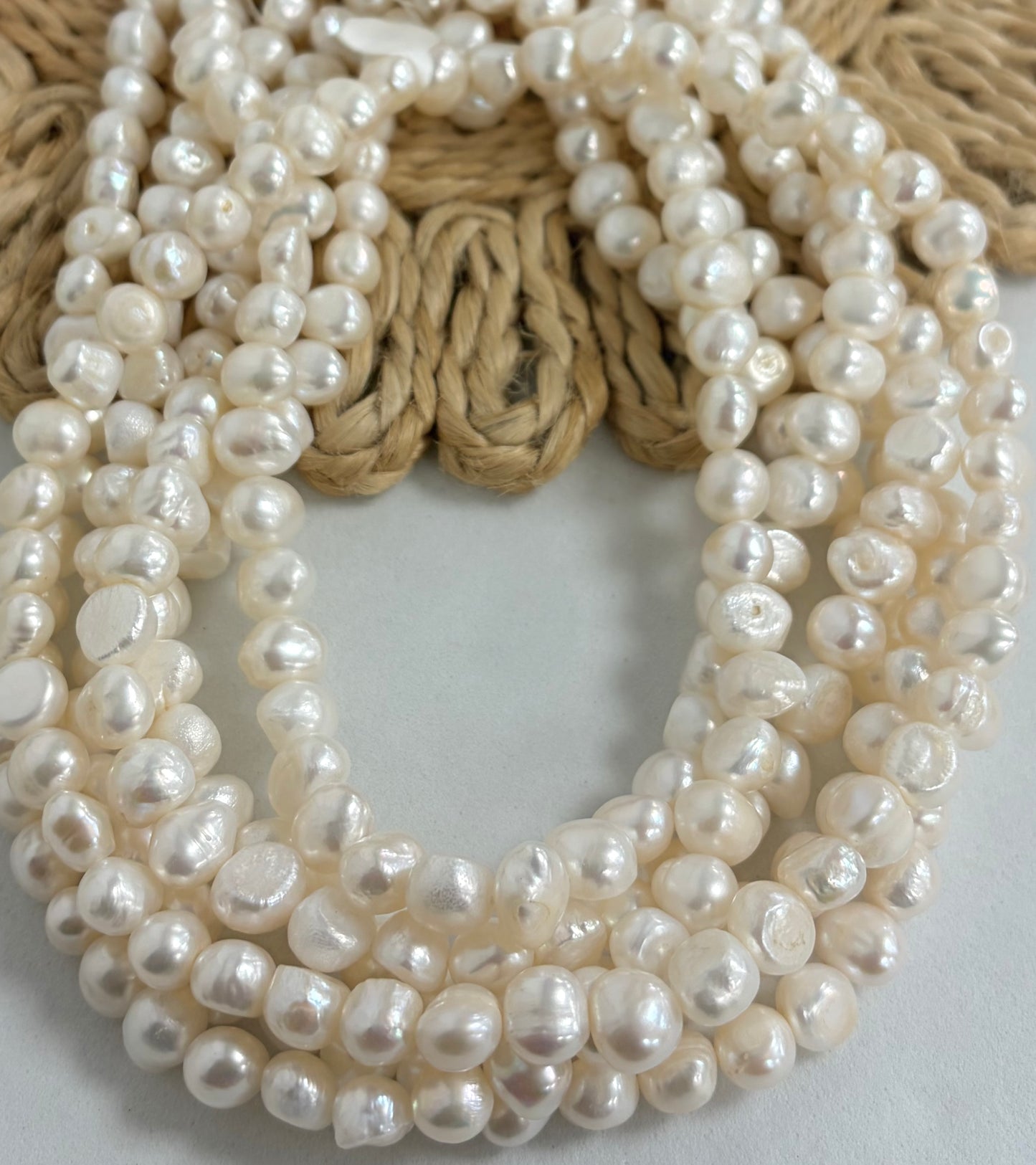 8mm Irregular Round Freshwater Pearl