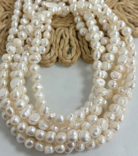 8mm Irregular Round Freshwater Pearl
