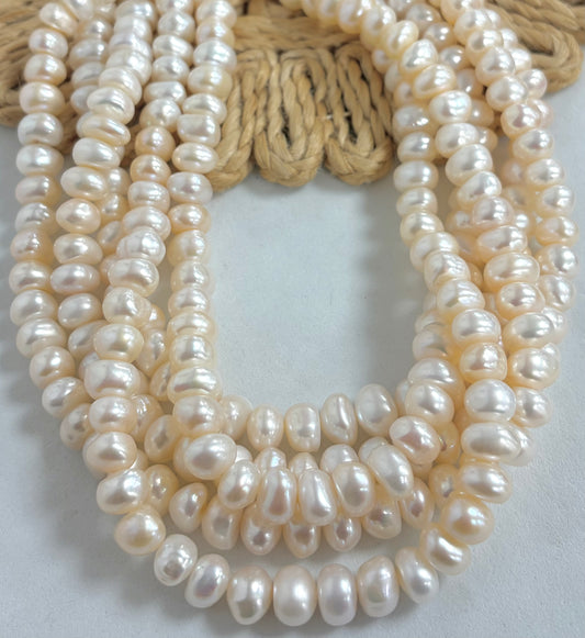 10mm Rondel Freshwater Pearls