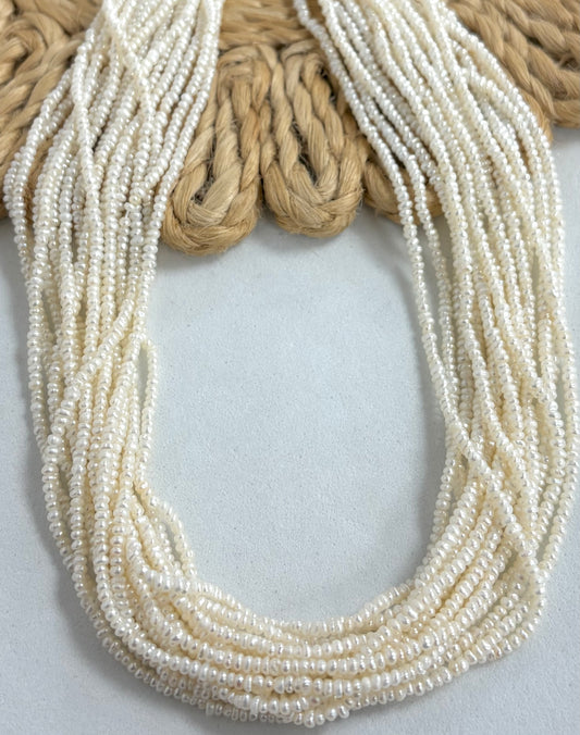 2mm Rondel Freshwater Pearl Grade A