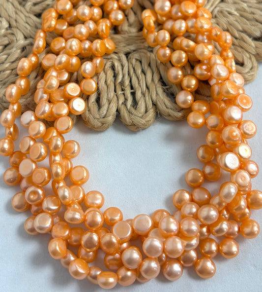 Colors Zigzag Flat Rounds Freshwater Pearls