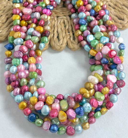 8mm Pink Mixed Assorted Freshwater Pearls