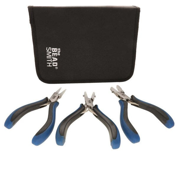 NYLON JAW 3-PC SET BLACK/ BLUE ERGO HANDLES W/ CASE