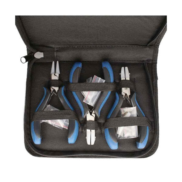 NYLON JAW 3-PC SET BLACK/ BLUE ERGO HANDLES W/ CASE