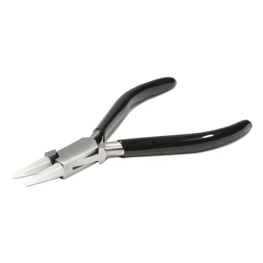 DOUBLE NYLON JAW ROUNDNOSE 120MM BLACK HANDLE