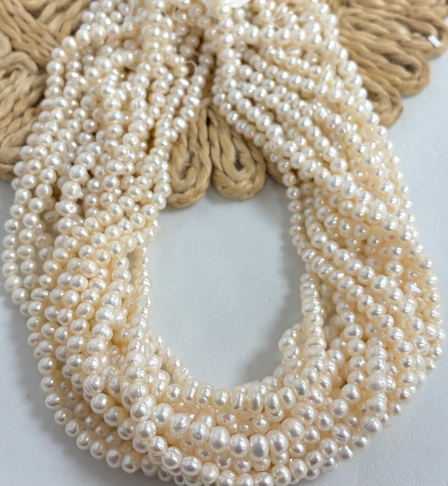 5mm White Round Freshwater Pearls