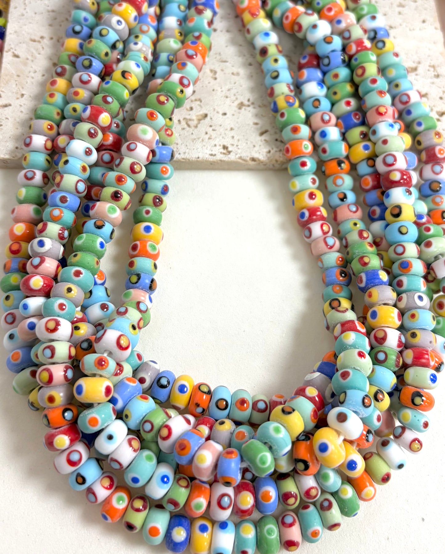 Color Polkadots Donut Lampwork