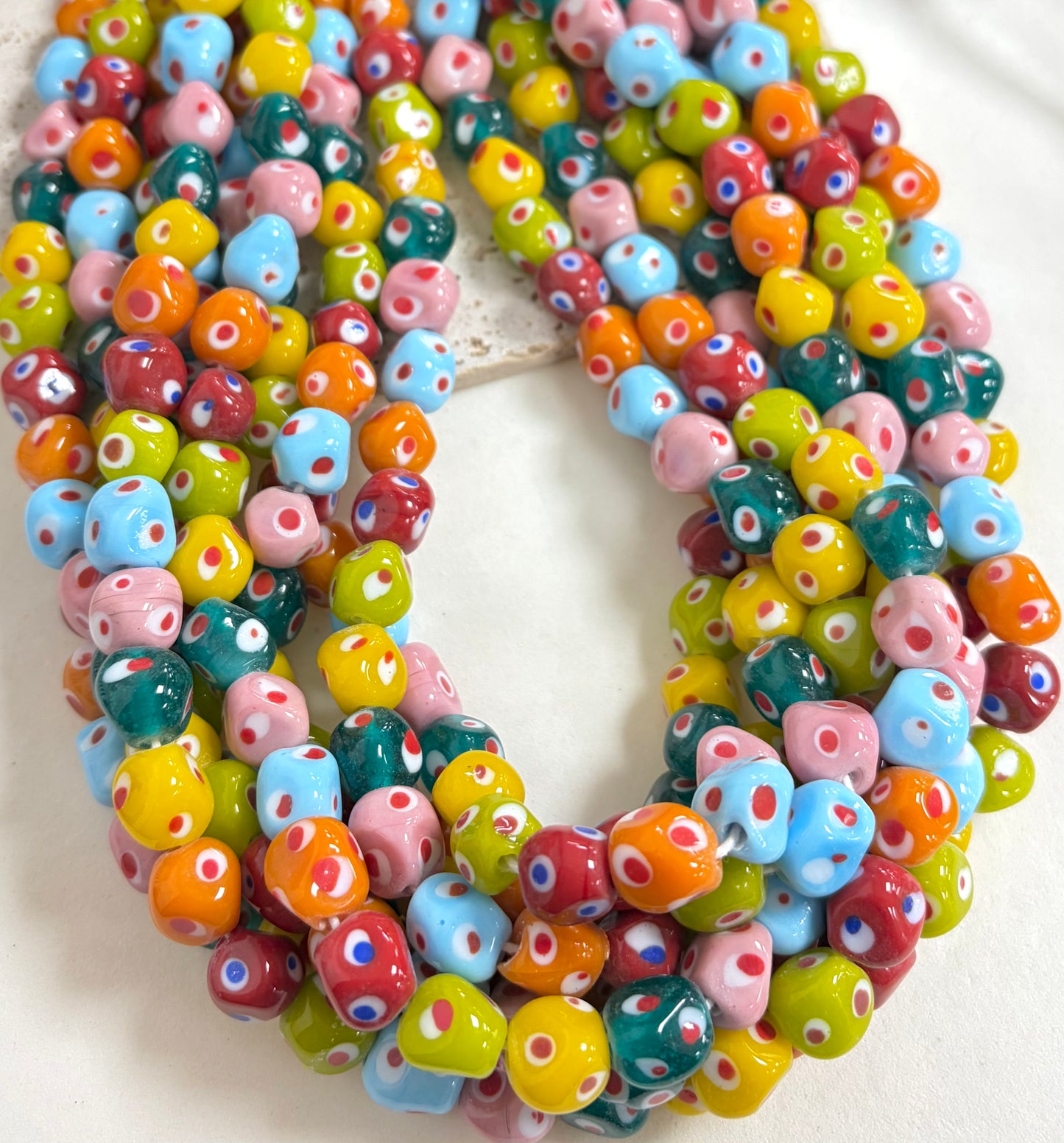 Irregular Round Dots Lampwork
