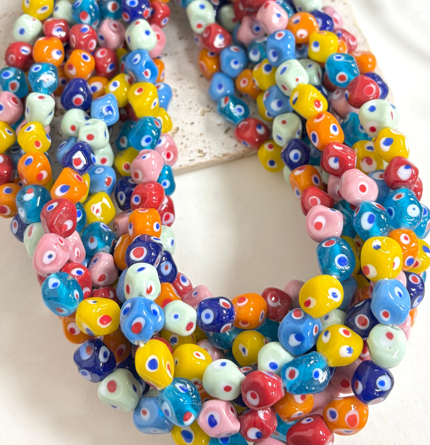Irregular Round Dots Lampwork