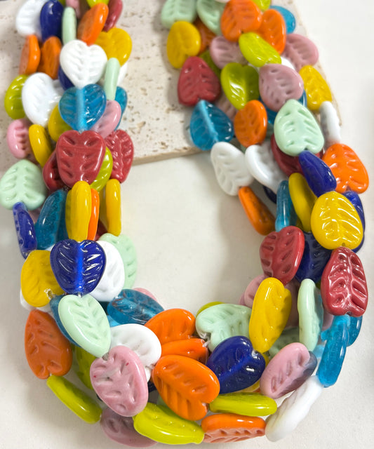 Heart Leaf Lampwork