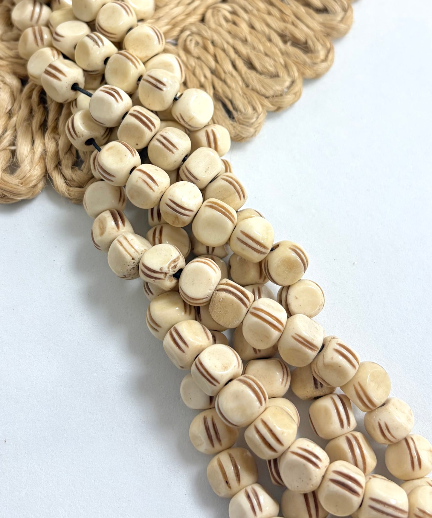 Handmade Carved Cube Bone