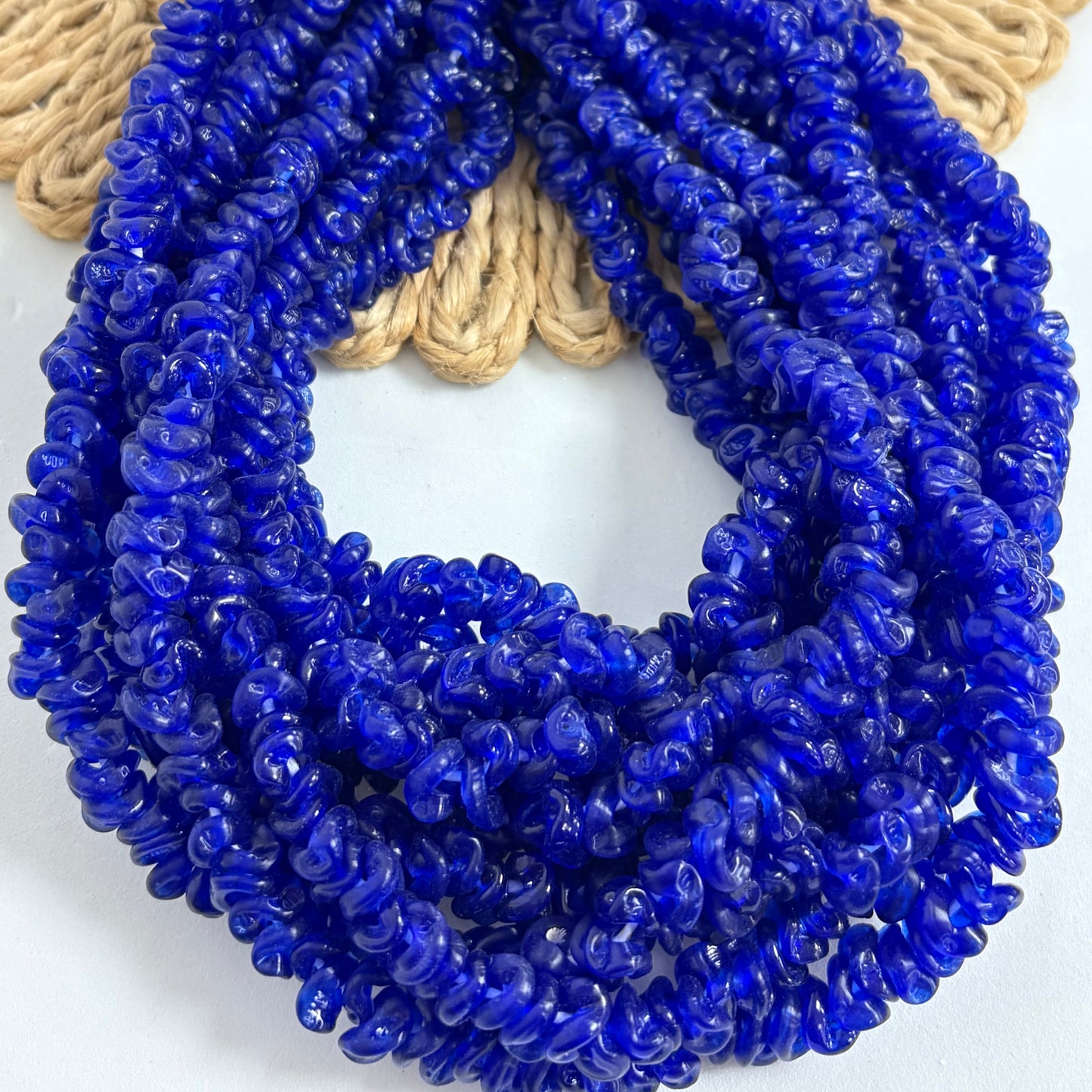 Wave Rondel Lampwork