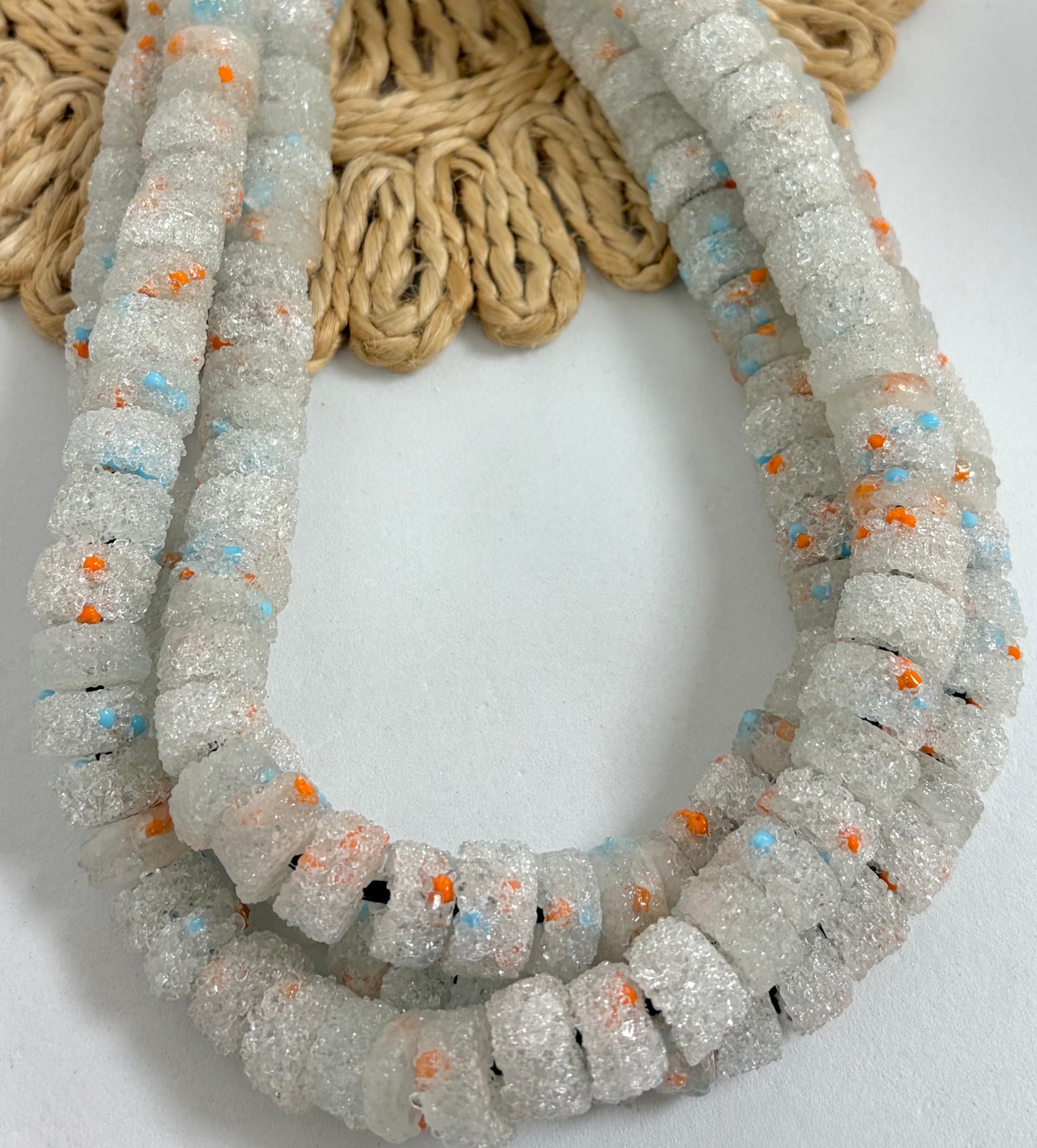 Sugar Beads Rondel Lampwork