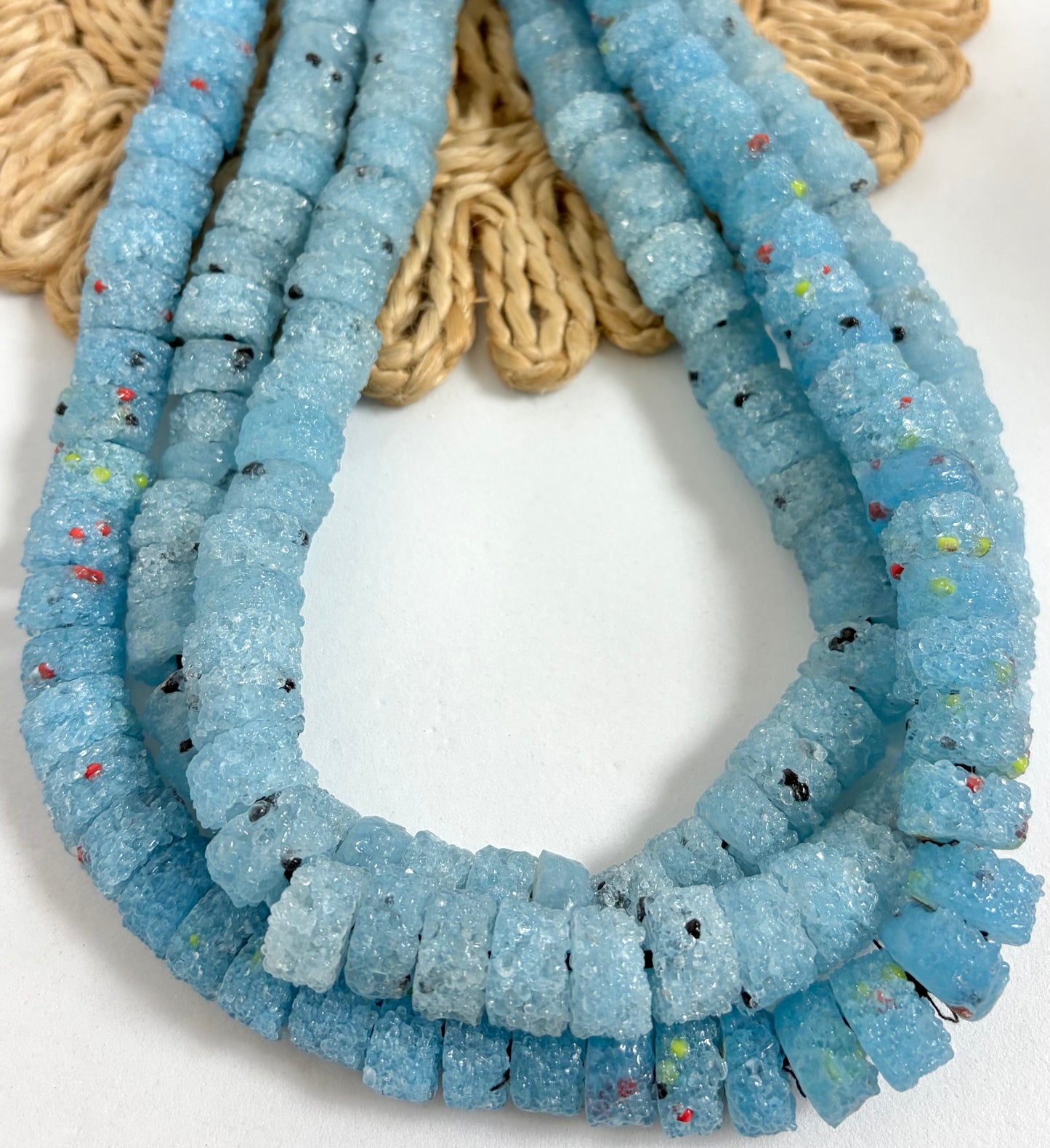 Sugar Beads Rondel Lampwork