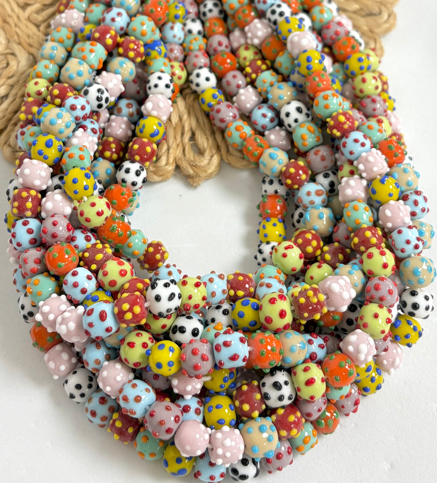 Bumpy Dots Lampwork