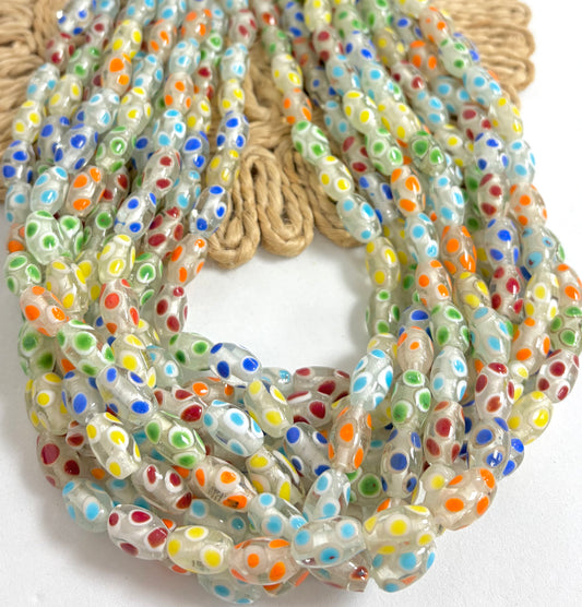 Polkadot Cylinder Lampwork