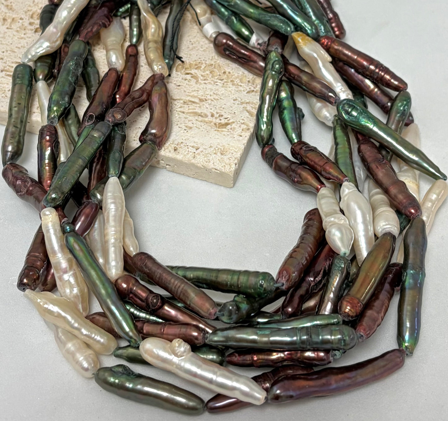 Vertical Color Stick Freshwater Pearl