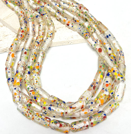 Confetti Cylinder Lampwork