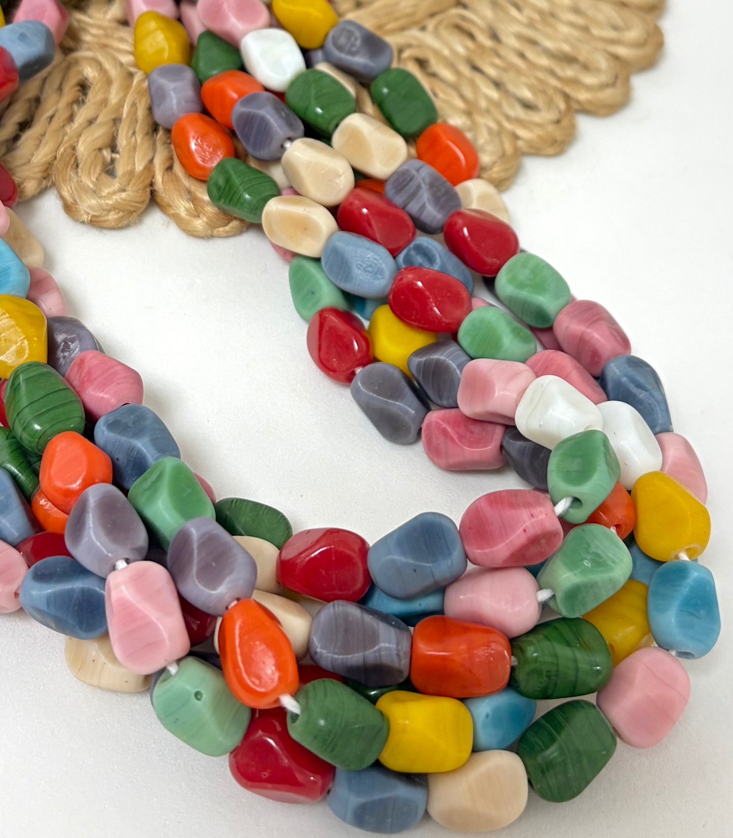 Irregular Round Matte Lampwork