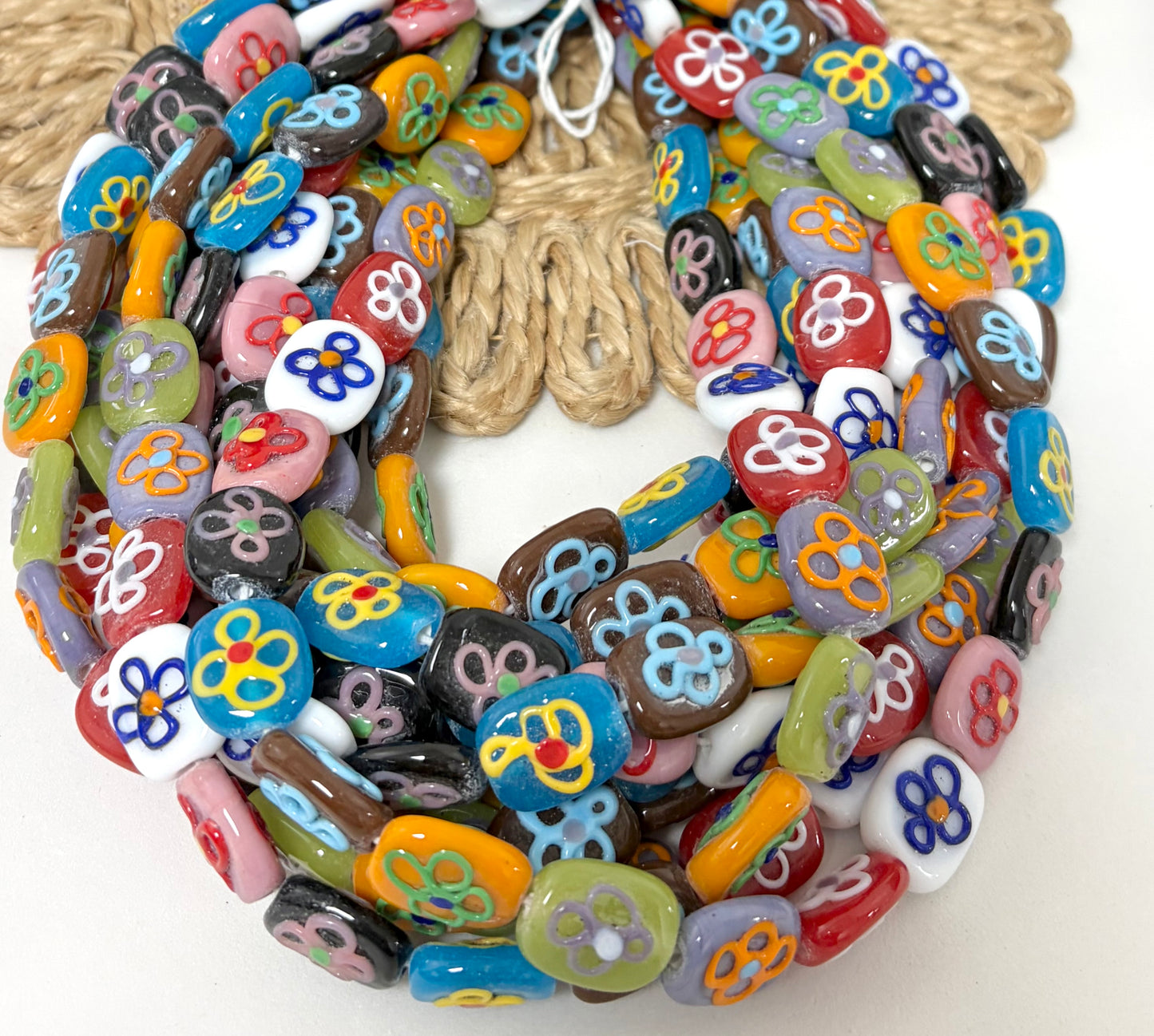 Rectangular Flower Lampwork