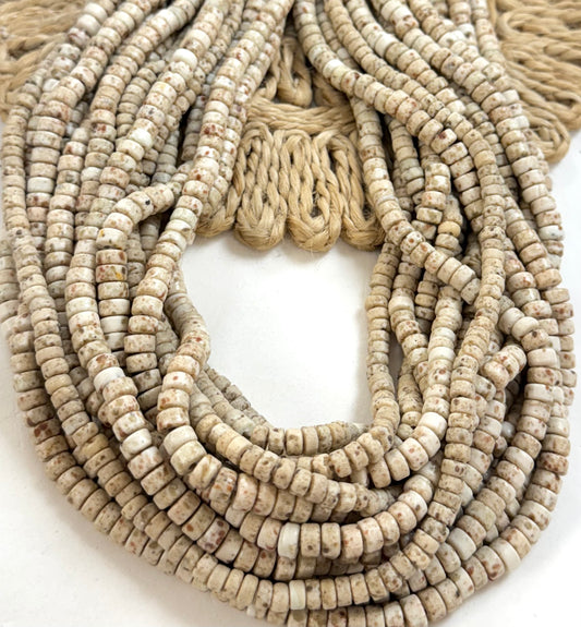 African Flat Rondel Lampwork