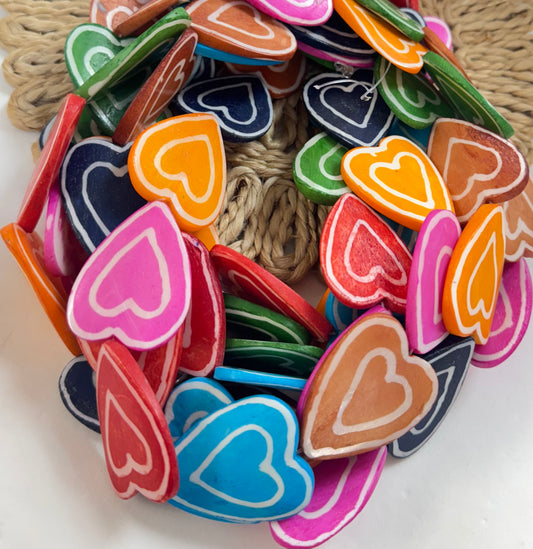 Big Heart Colorful Bone